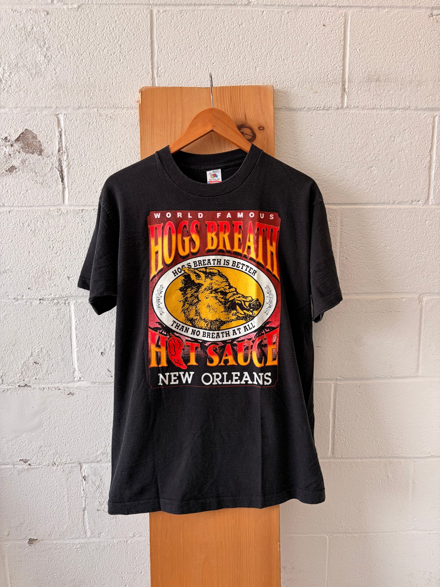 Vtg Single Stitch Hogs Breath Saloon Tee : L