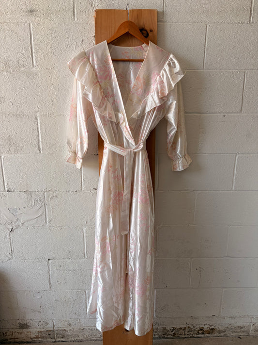 Floral Pink Robe : L (As Is)