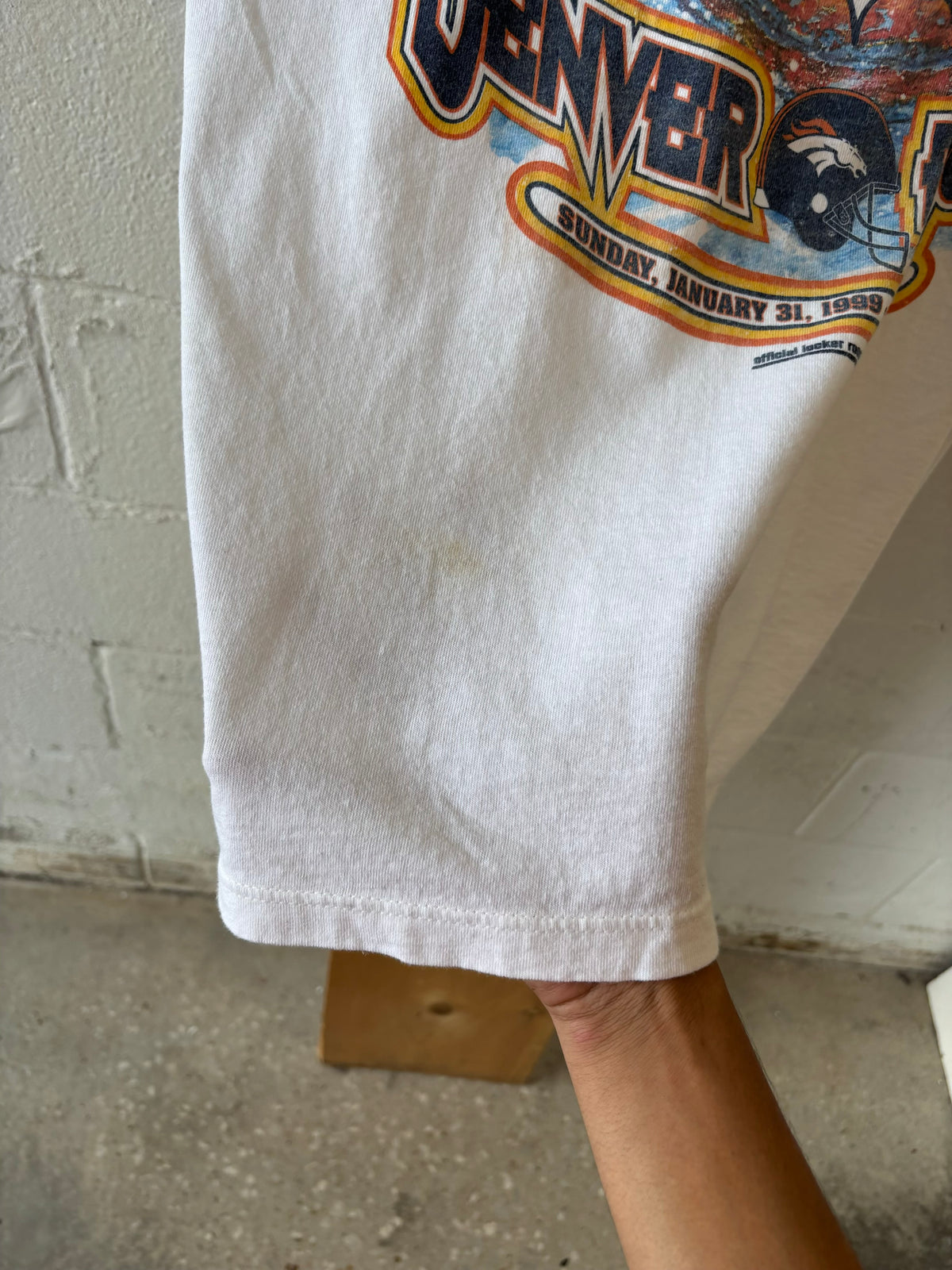 Vtg 90s Broncos Super Bowl Tee : L