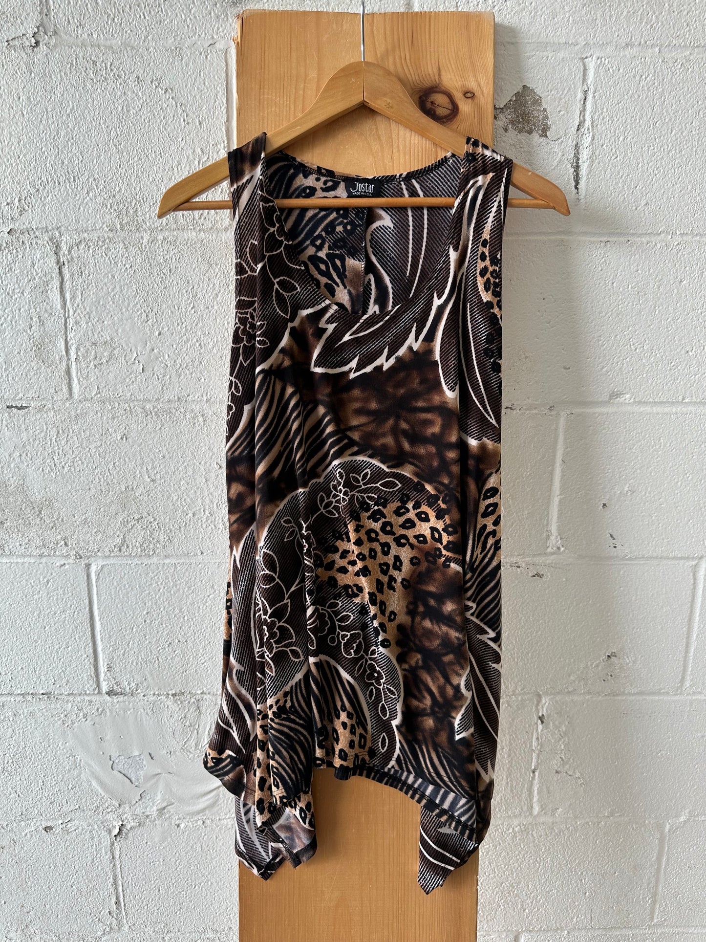 Animal Print Tunic/Dress : L
