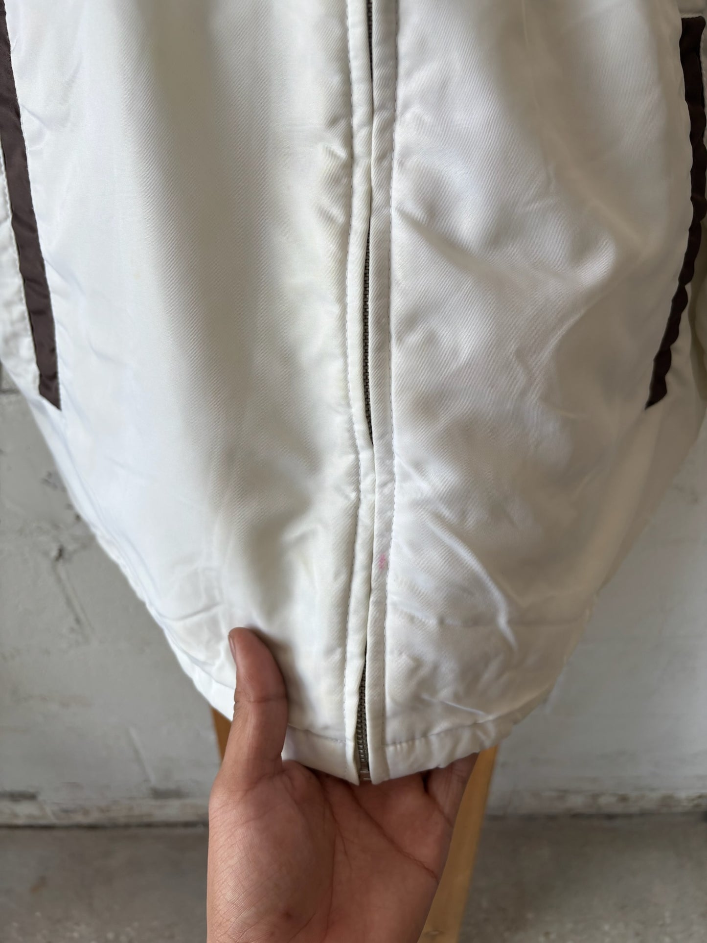 White Striped Jacket (As Is) : XL