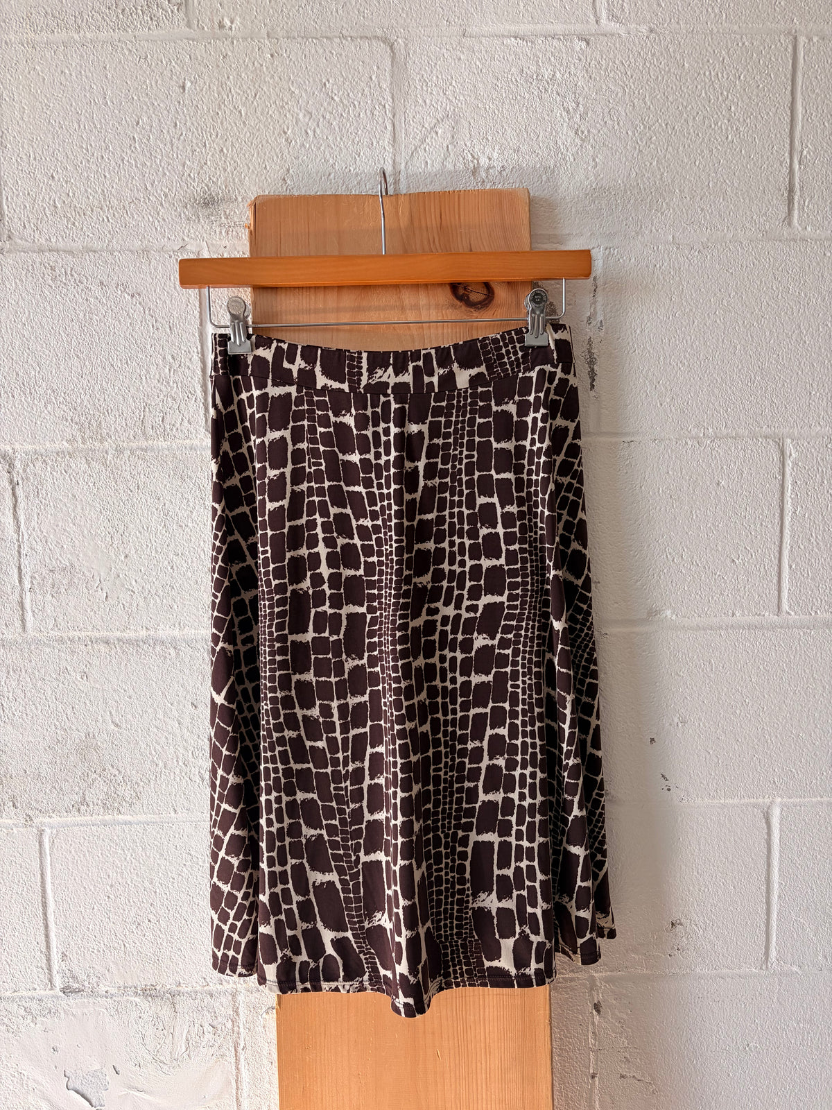 Giraffe Patterned Skirt : S