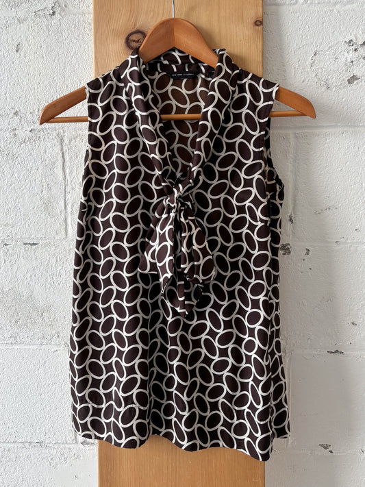 Brown Sleeveless Top : XS