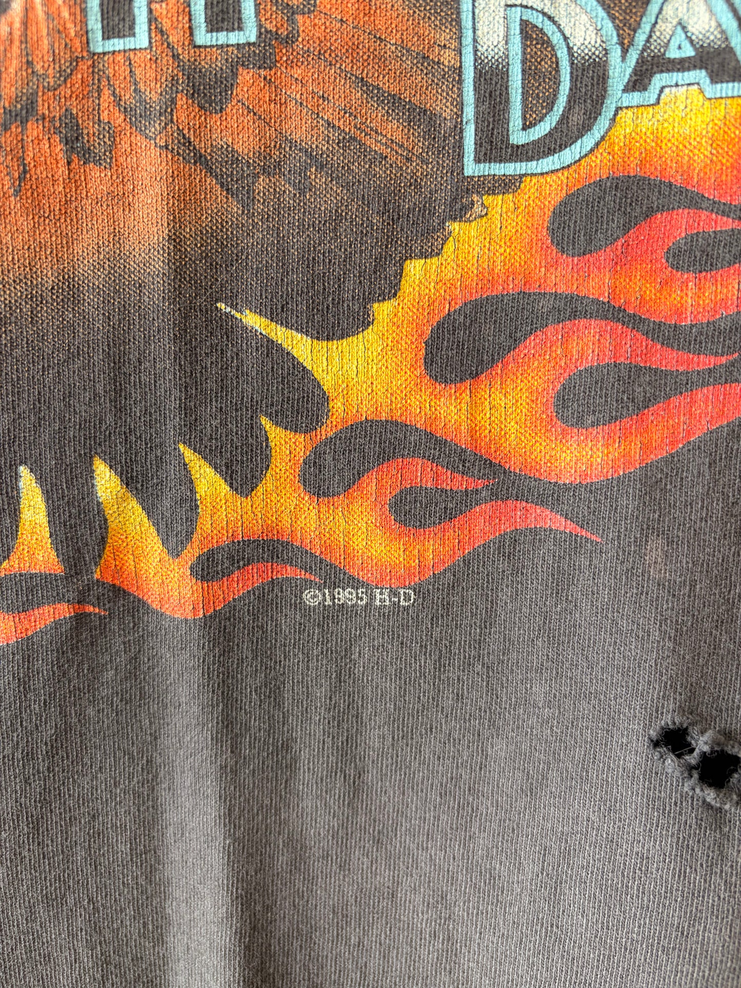 Distressed ‘95 Single Stitch Harley Tee : L/XL