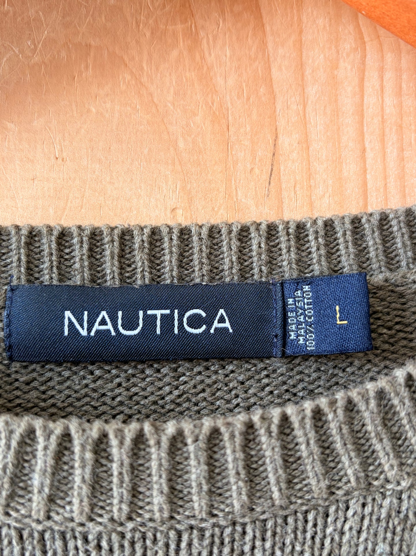 Olive Nautica Sweater : L