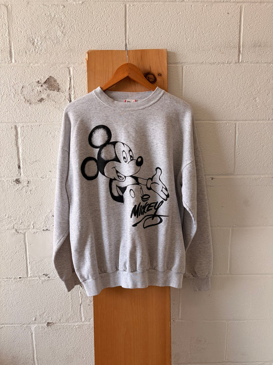 Vtg Mickey Crewneck : XL
