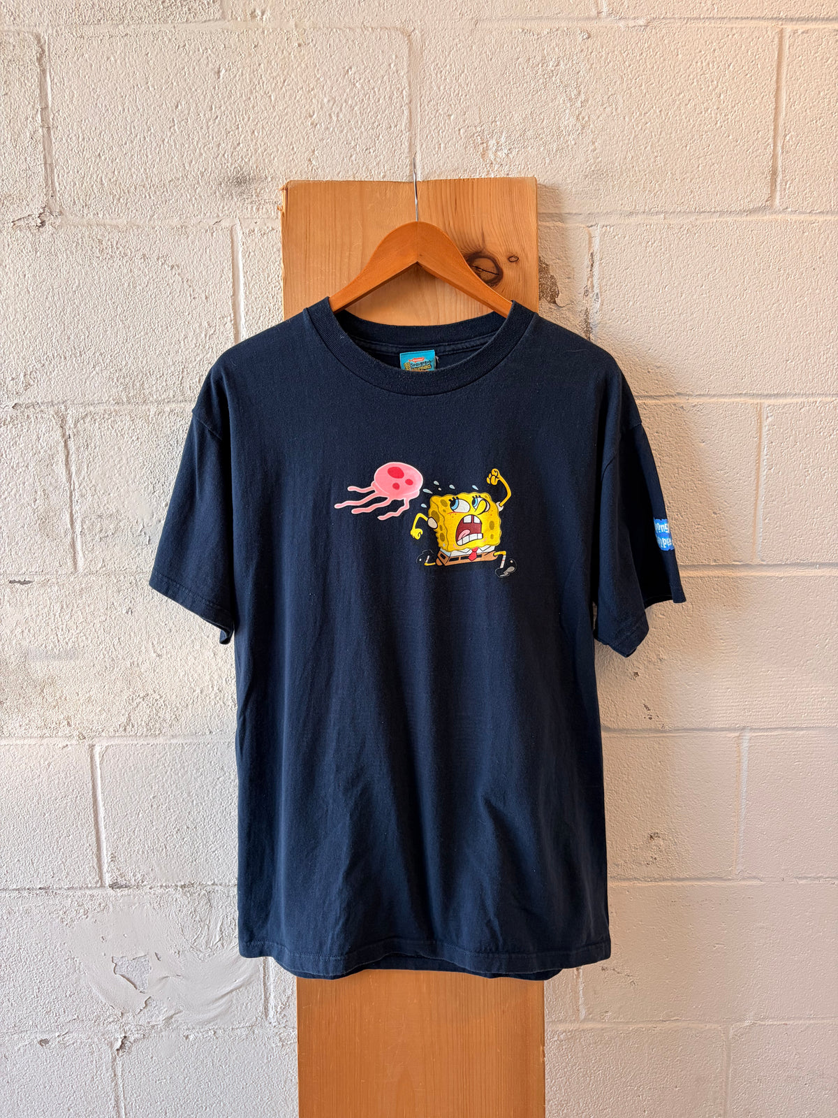 2002 SpongeBob Zapped Pants Tee : L