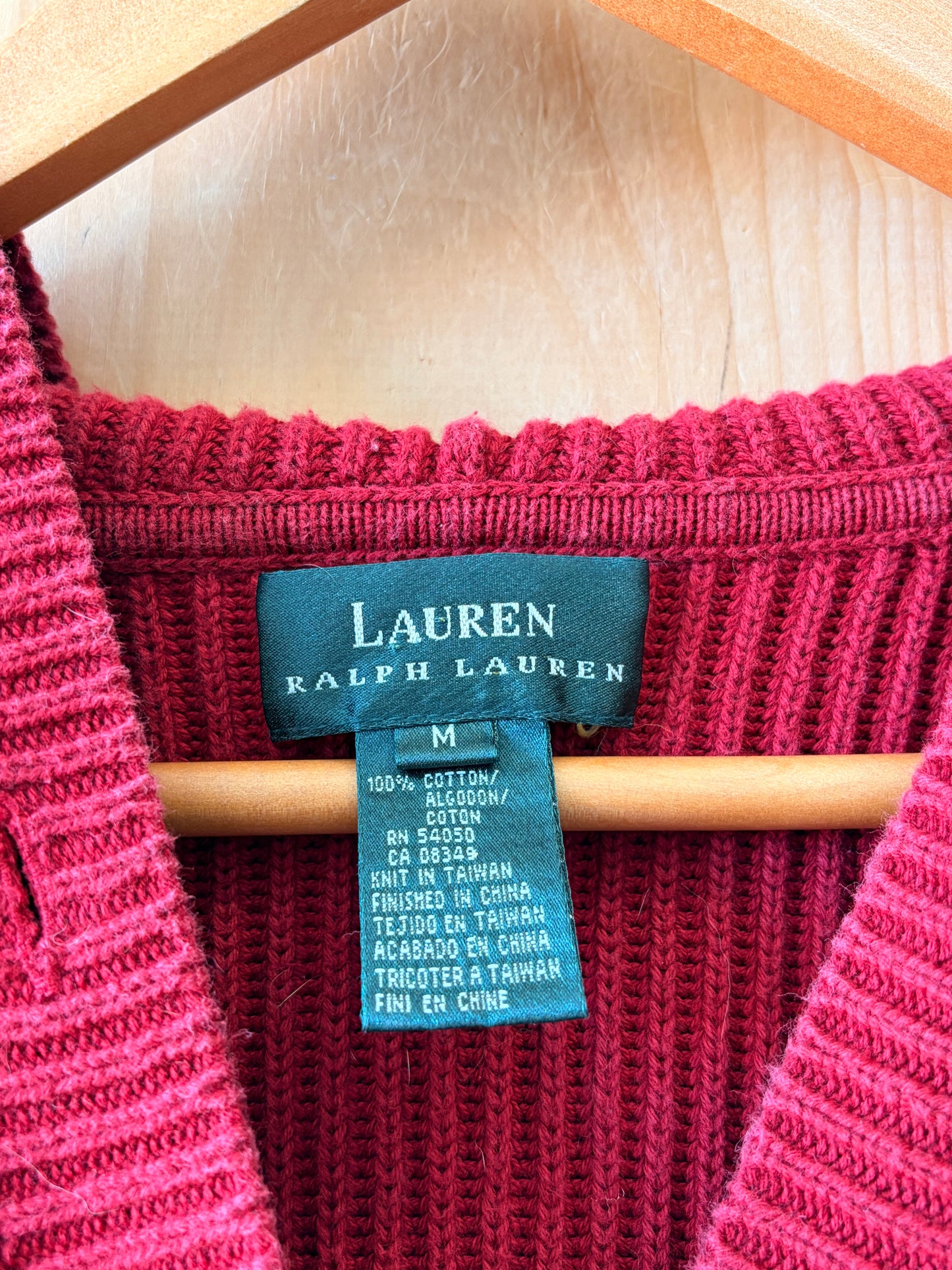 Hooded Red Ralph Lauren Sweater : M