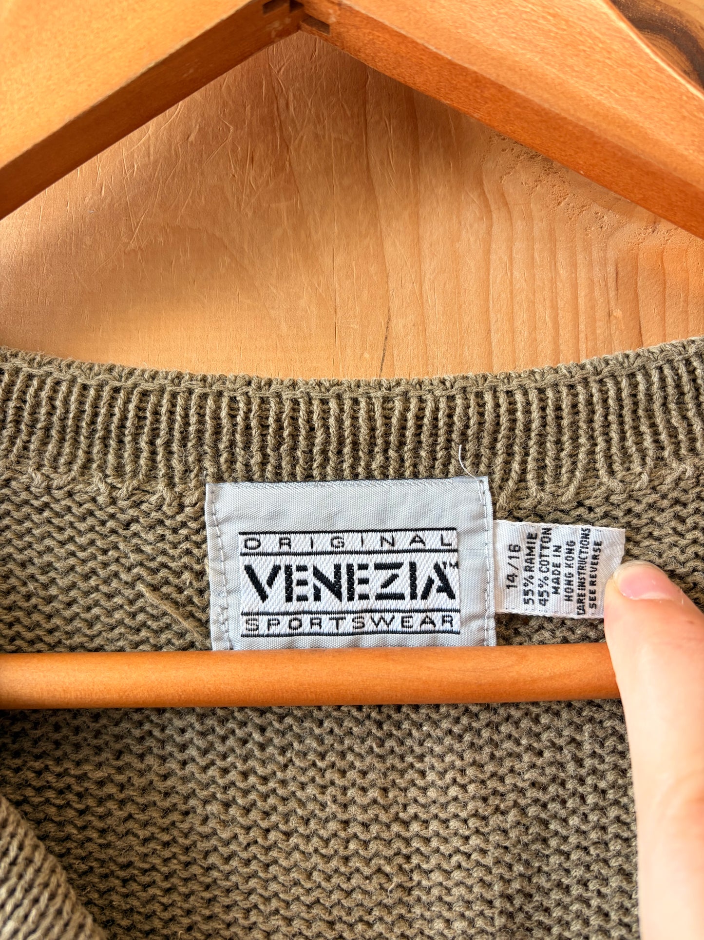 Vtg Short Sleeve Goose Sweater : L