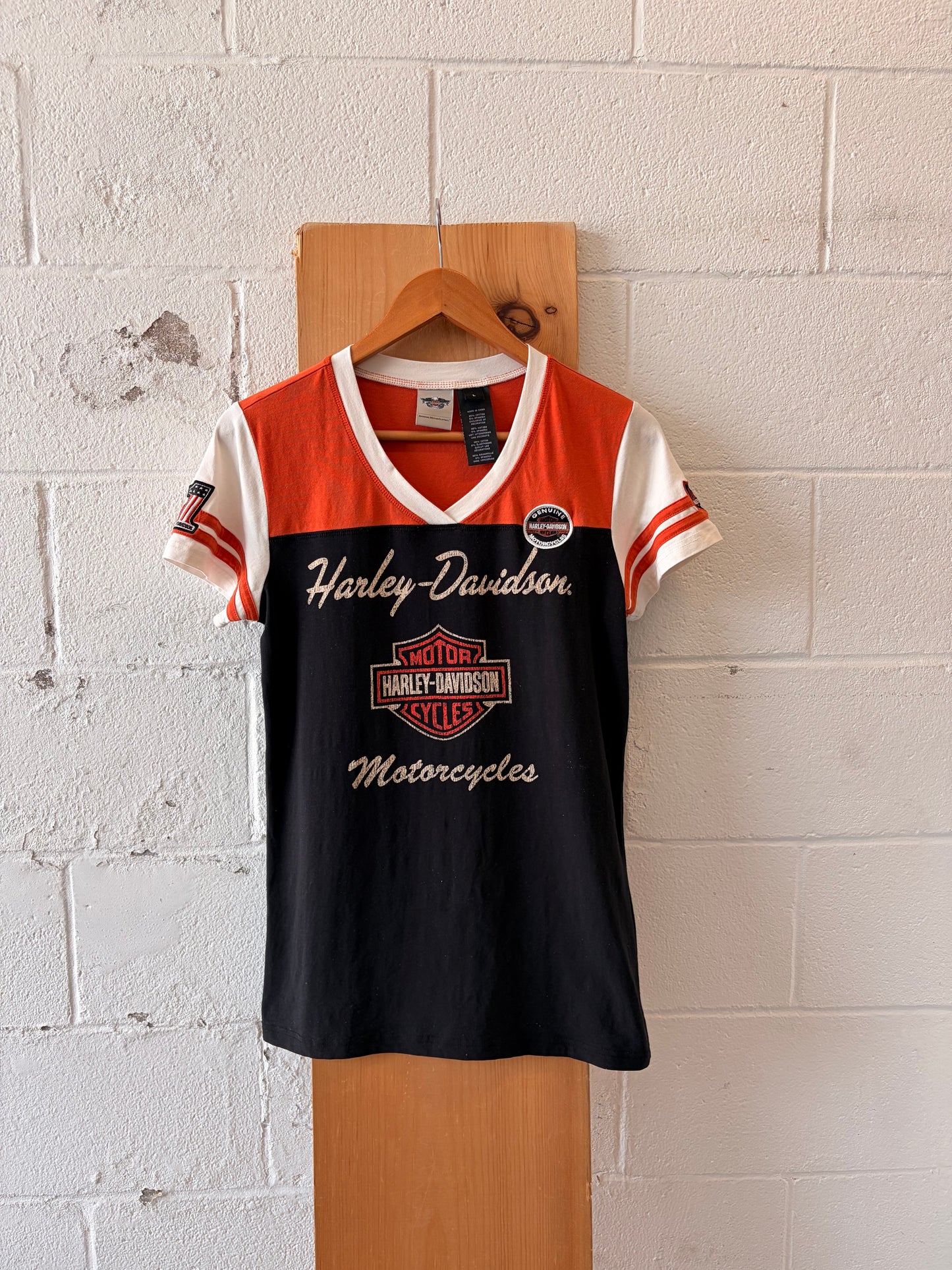 Harley Colorblock Tee : L
