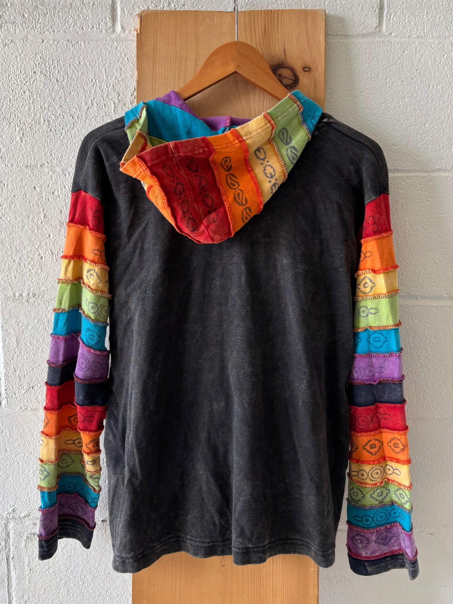 Boho Zip Up Hoodie : XXL
