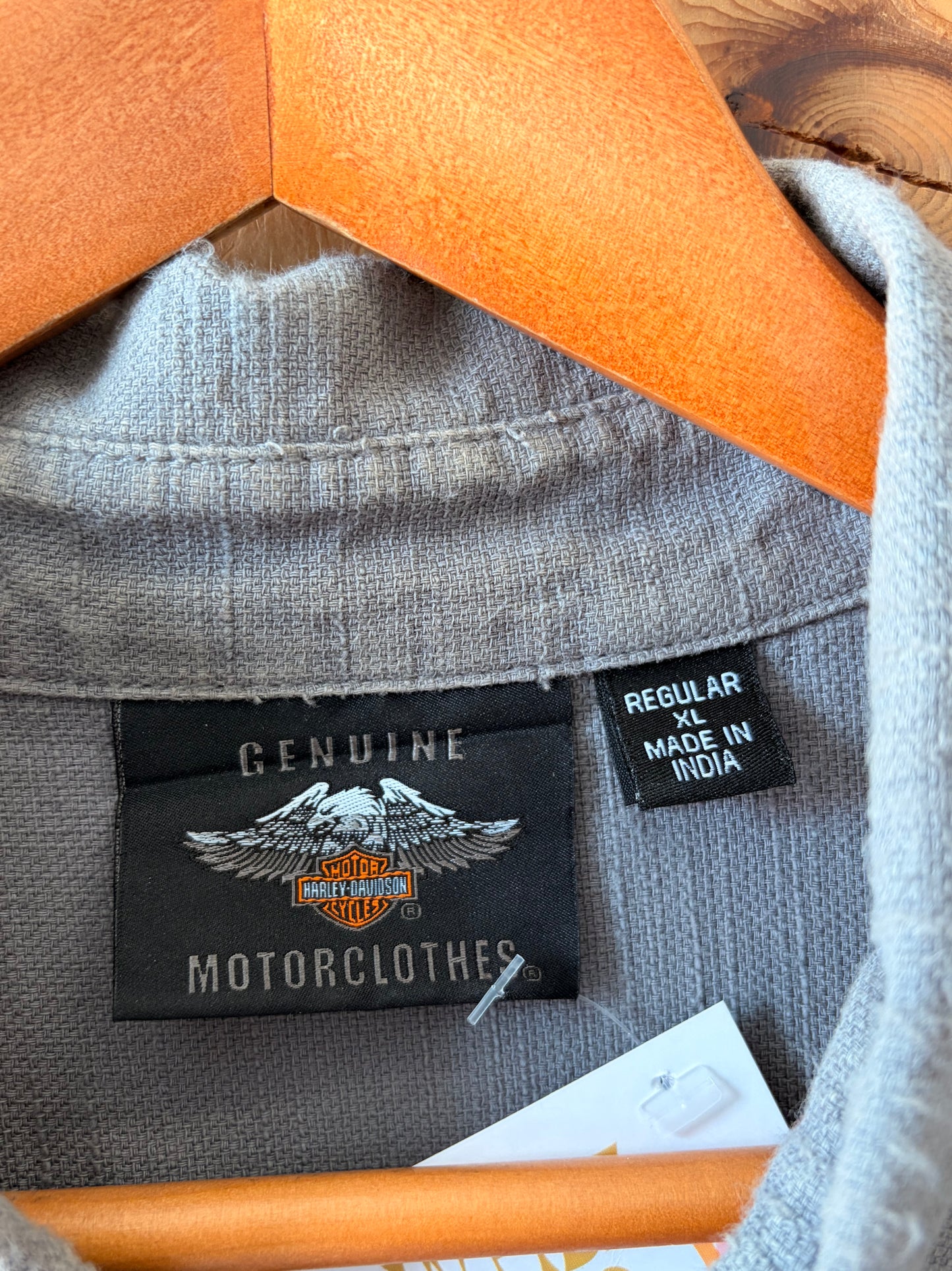 Gray Harley Button Down : XL