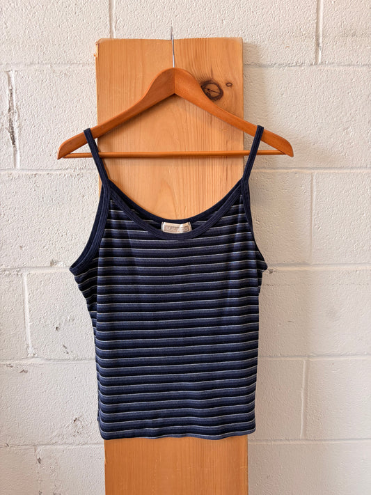 Striped Navy Tank : L
