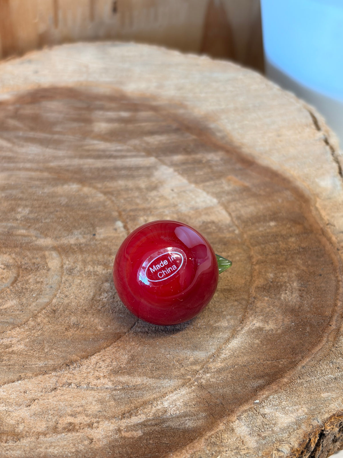 Tiny Glass Apple Trinket (Local Pick Up Only)