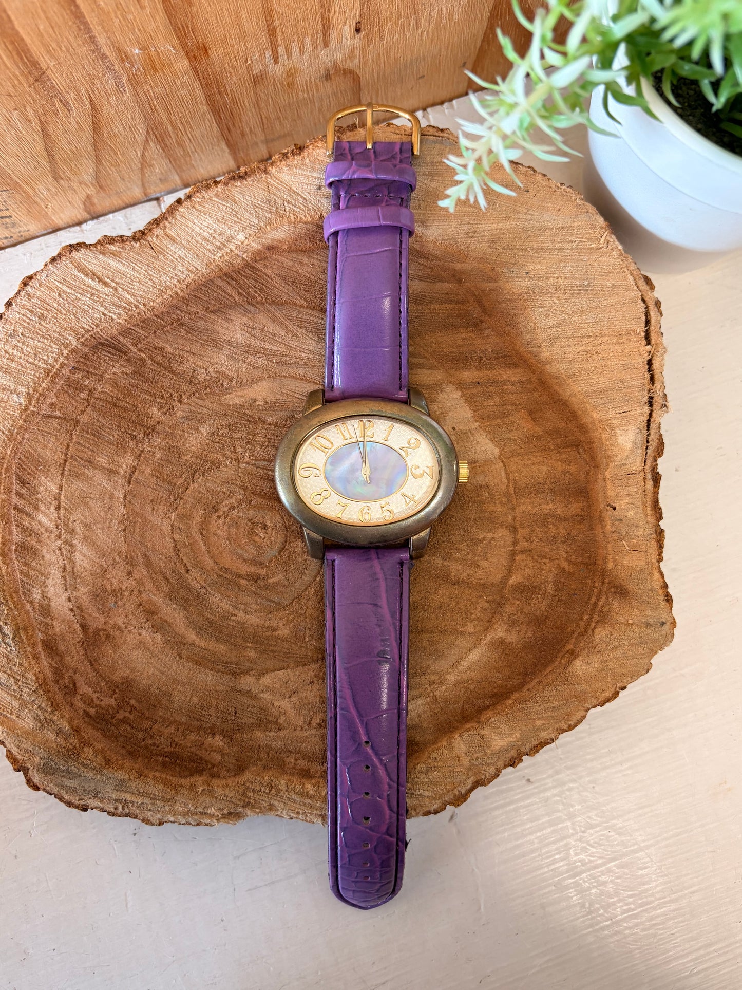 90’s Purple Oval Watch (Untested - As Is)