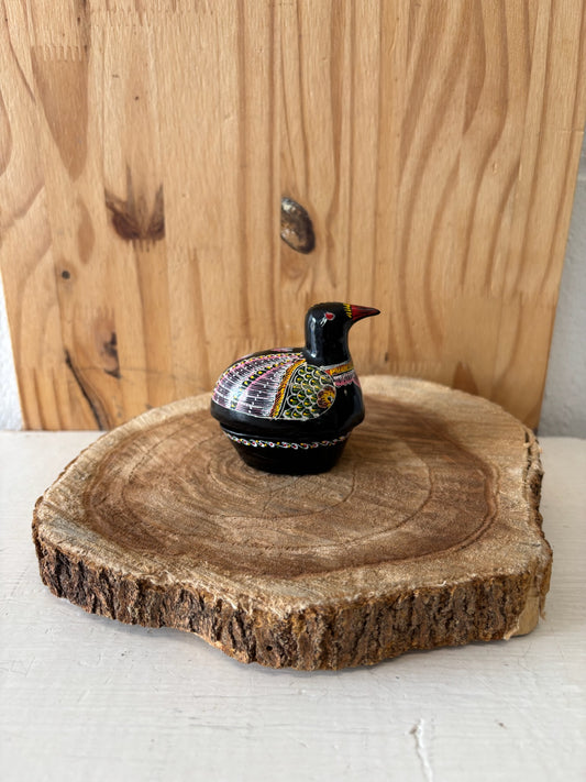 Tiny Handmade Bird Trinket Box