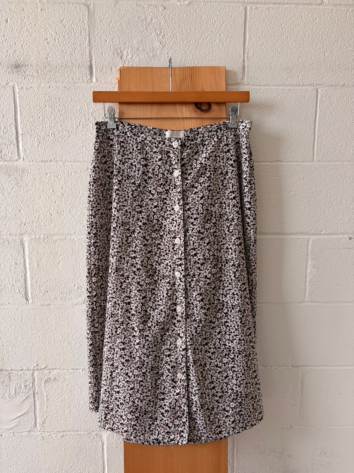 Dainty Brown & White Floral Skirt : 12