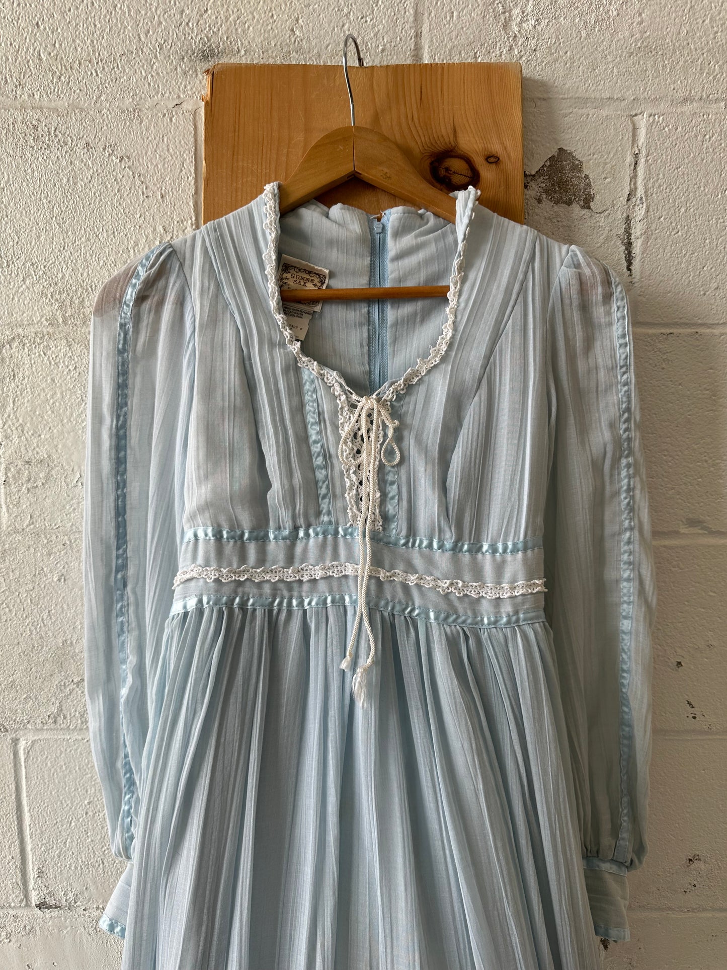 Vtg Gunne Sax by Jessica Blue Dress : XS