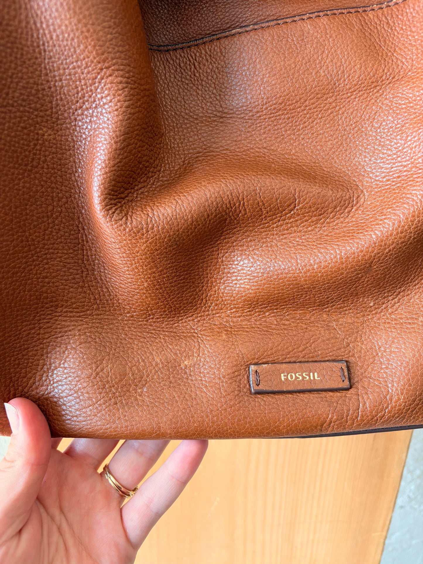 Brown Fossil Shoulder Purse
