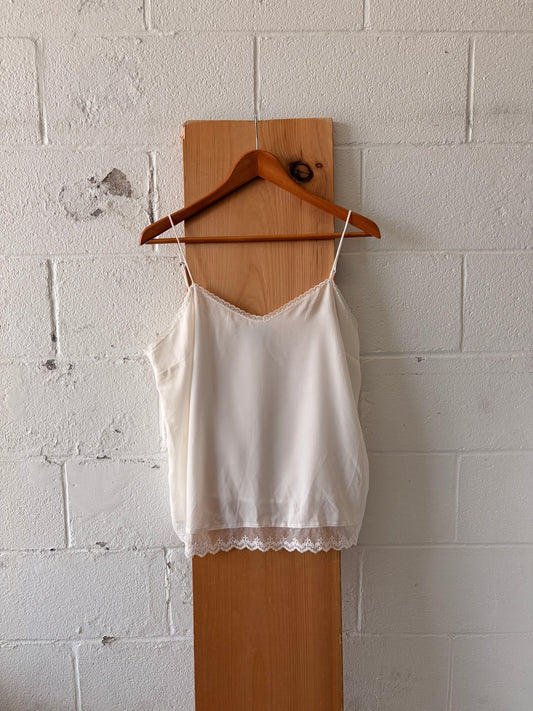 Dainty Lace Trimmed Cami : L