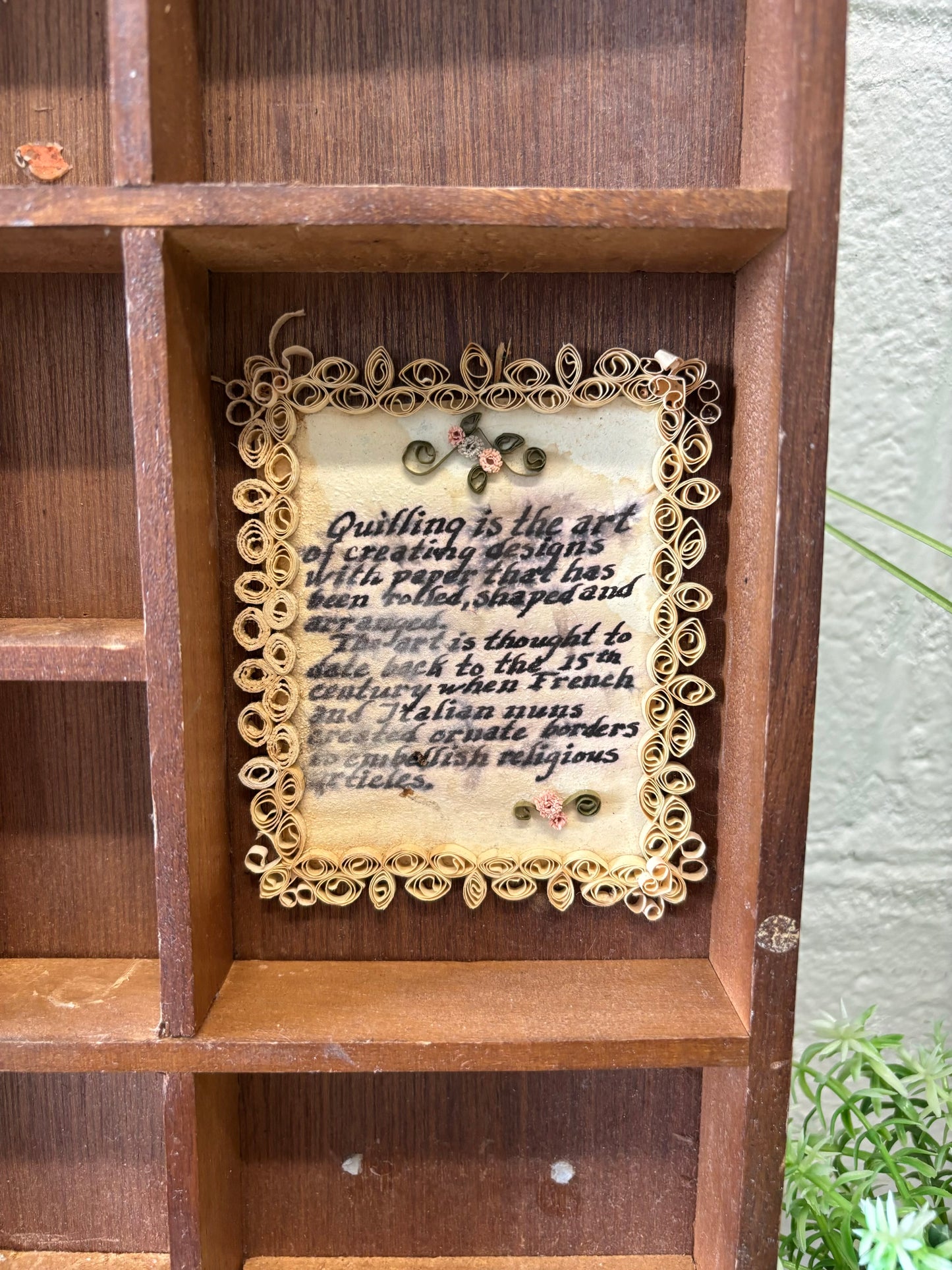 Vtg Trinket Wall Hanging (Local Pickup Only - As Is)