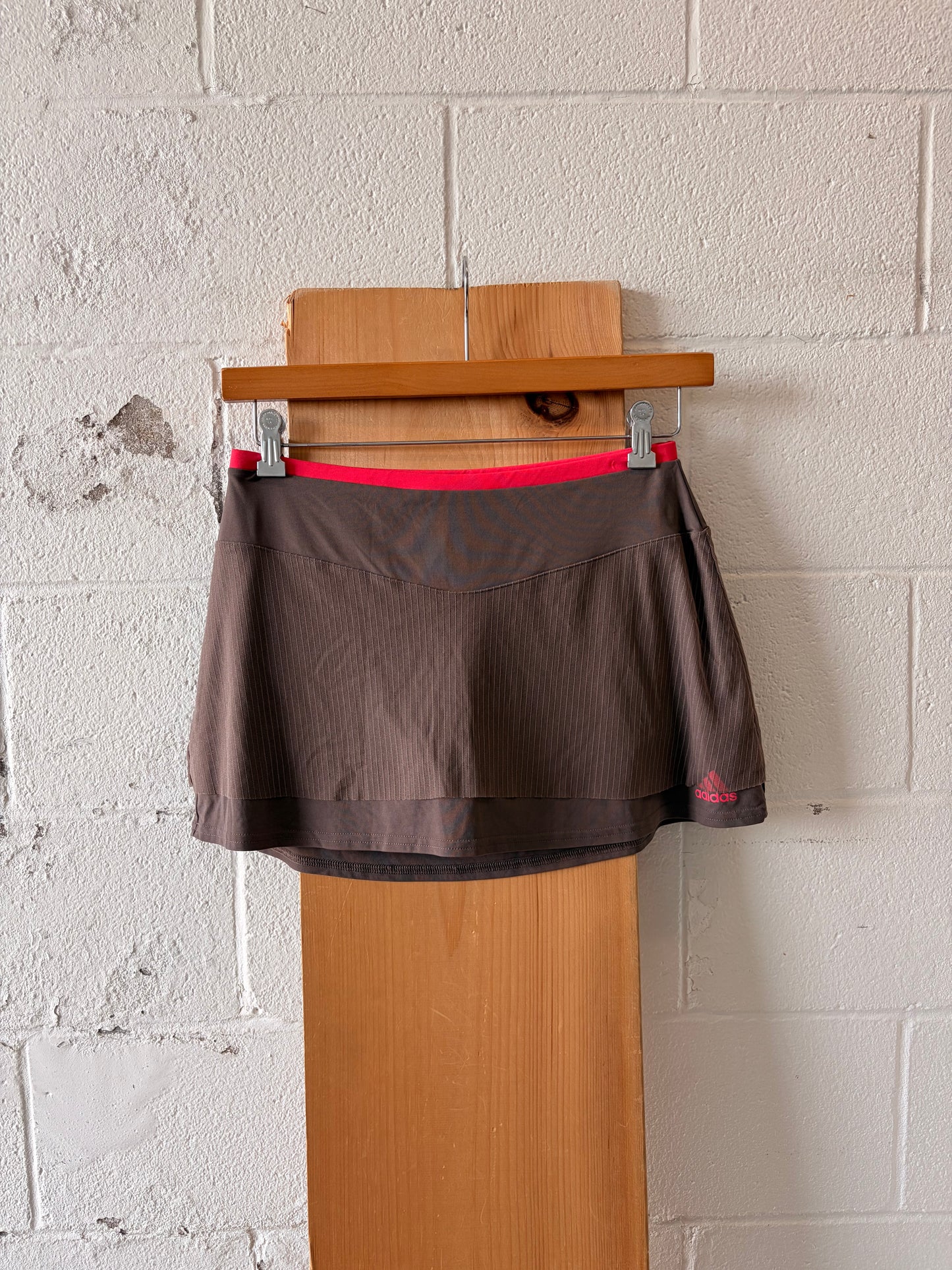 Brown & Pink Adidas Tennis Skort : M
