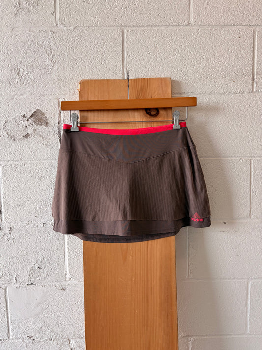 Brown & Pink Adidas Tennis Skort : M