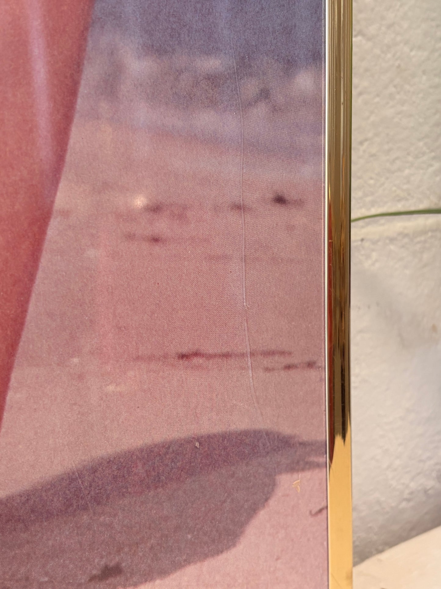 Vtg Framed Marilyn Monroe Beach Poster (Local Pick Up Only)