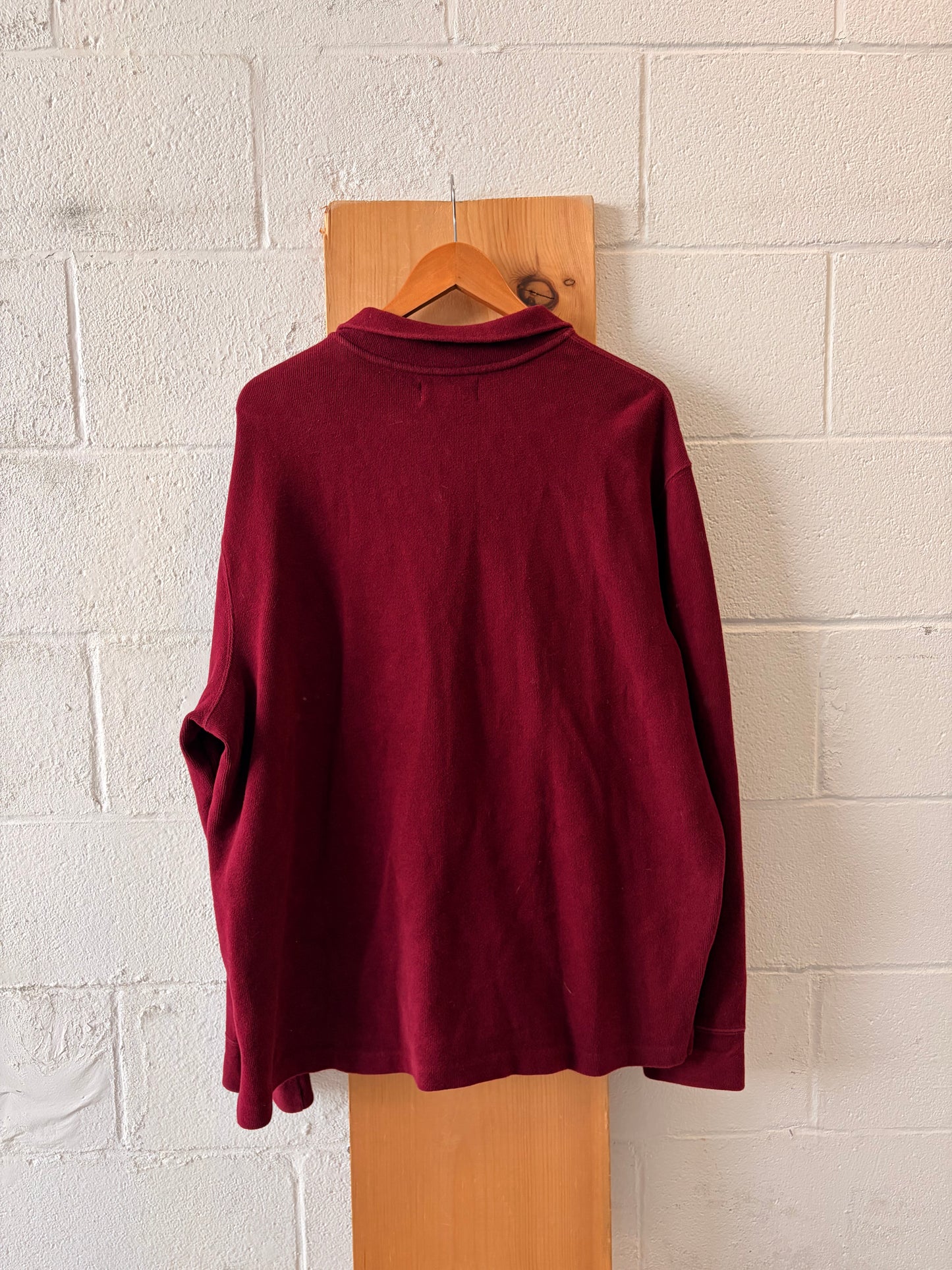 Dark Red Ralph Lauren Quarter Zip : XXL