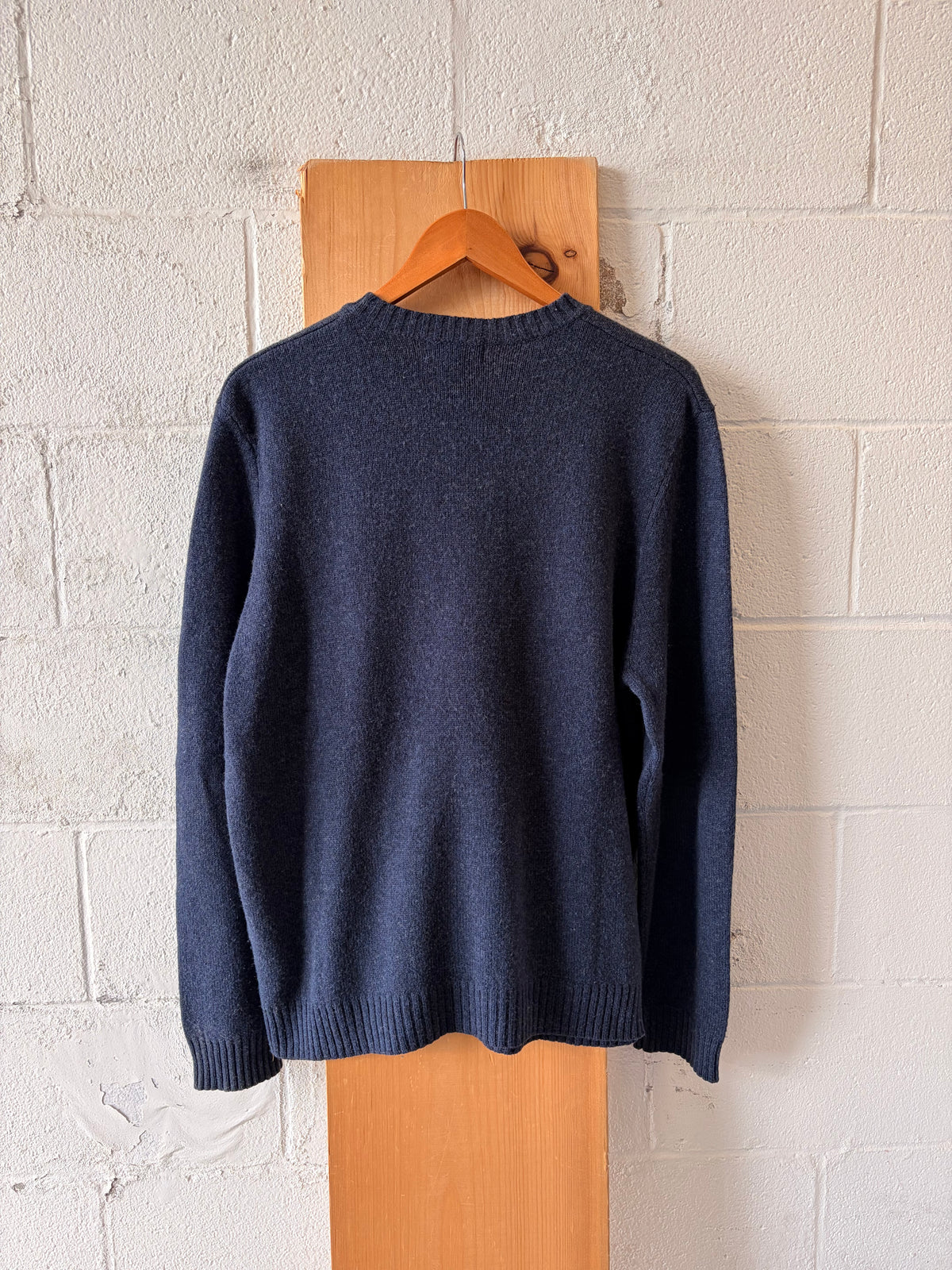 Navy Eddie Bauer Wool Blend Sweater : L