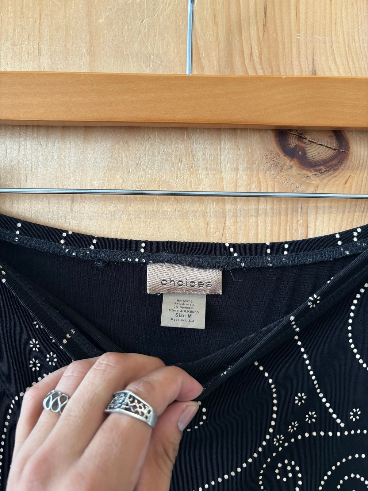Swirl Patterned Skirt : M