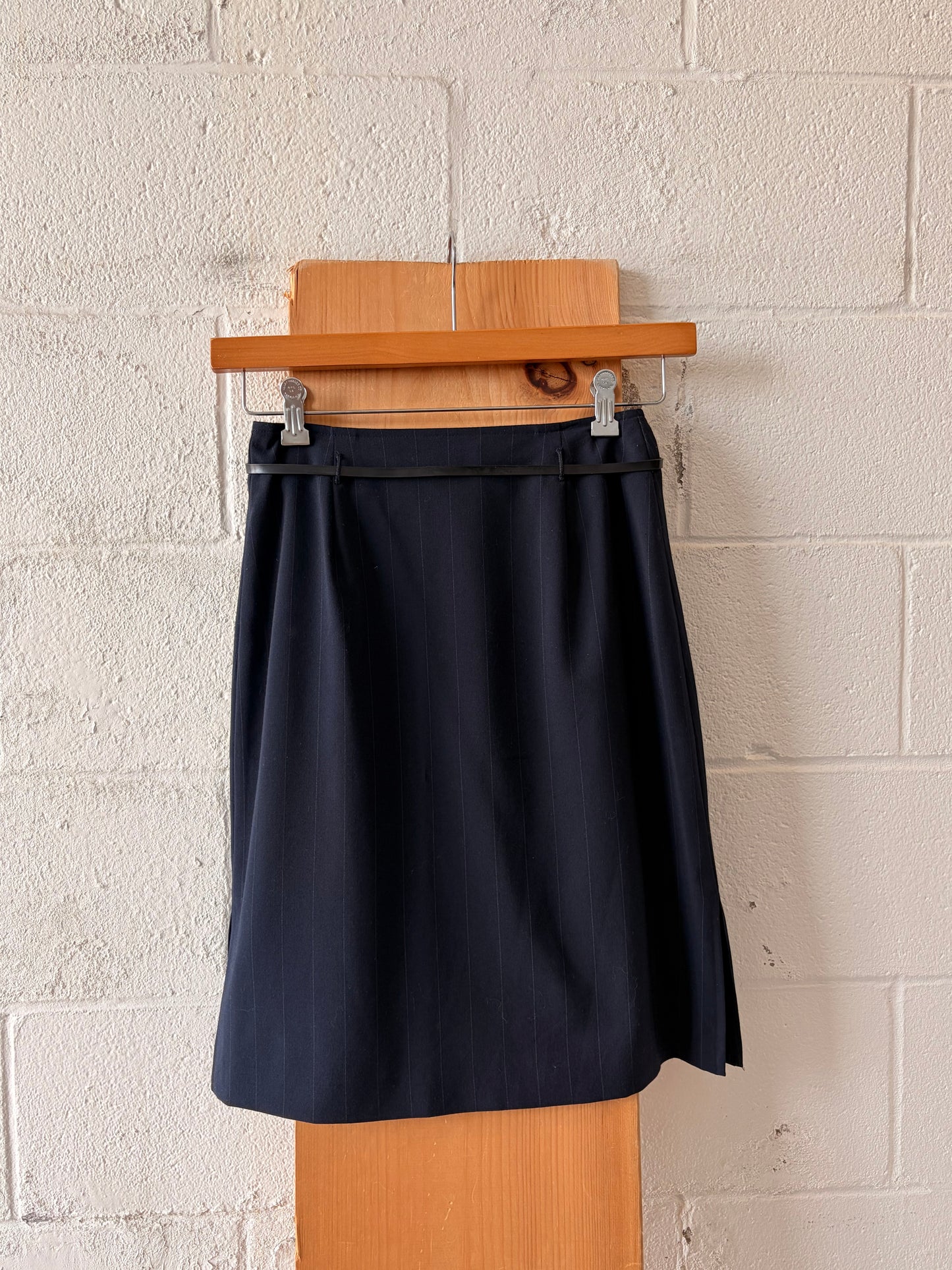 Belted Navy Skirt : 2