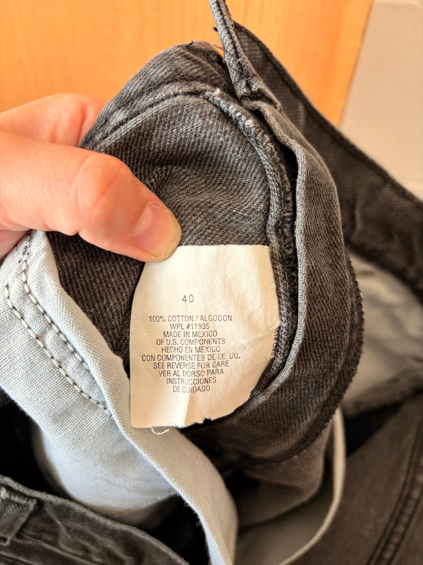 Vtg Arizona Black Denim Shorts : 40