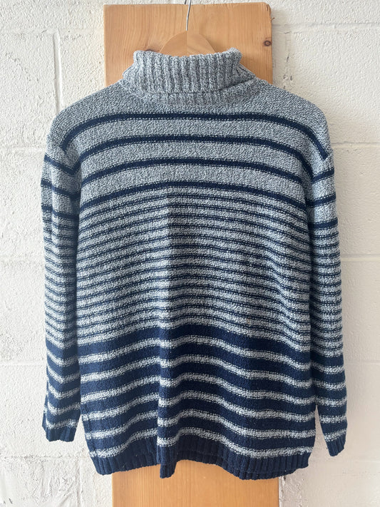 Striped Turtleneck Sweater : M