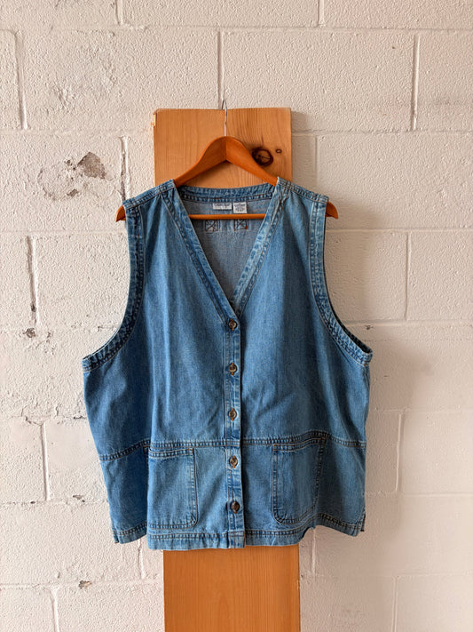 Denim Vest : 3X