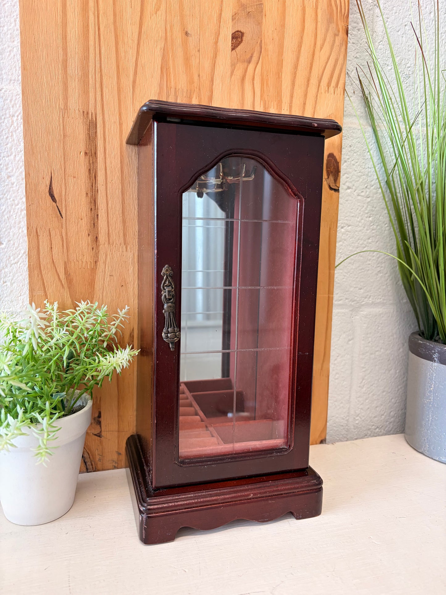 Wooden Mirrored Jewelry Box (Local Pick Up Only)