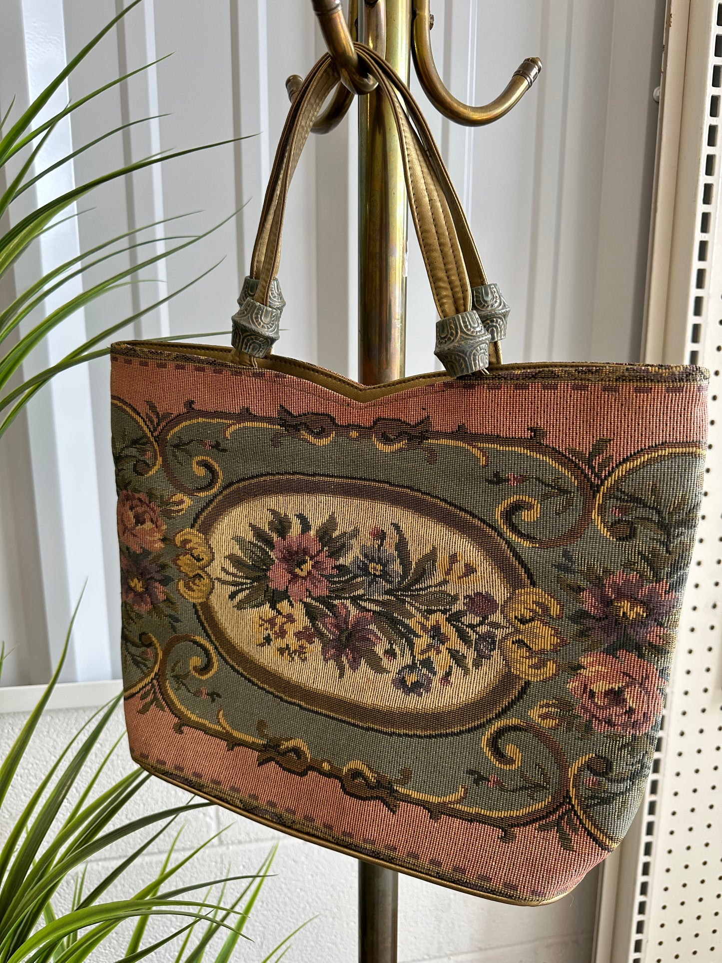 Floral Tapestry Bag