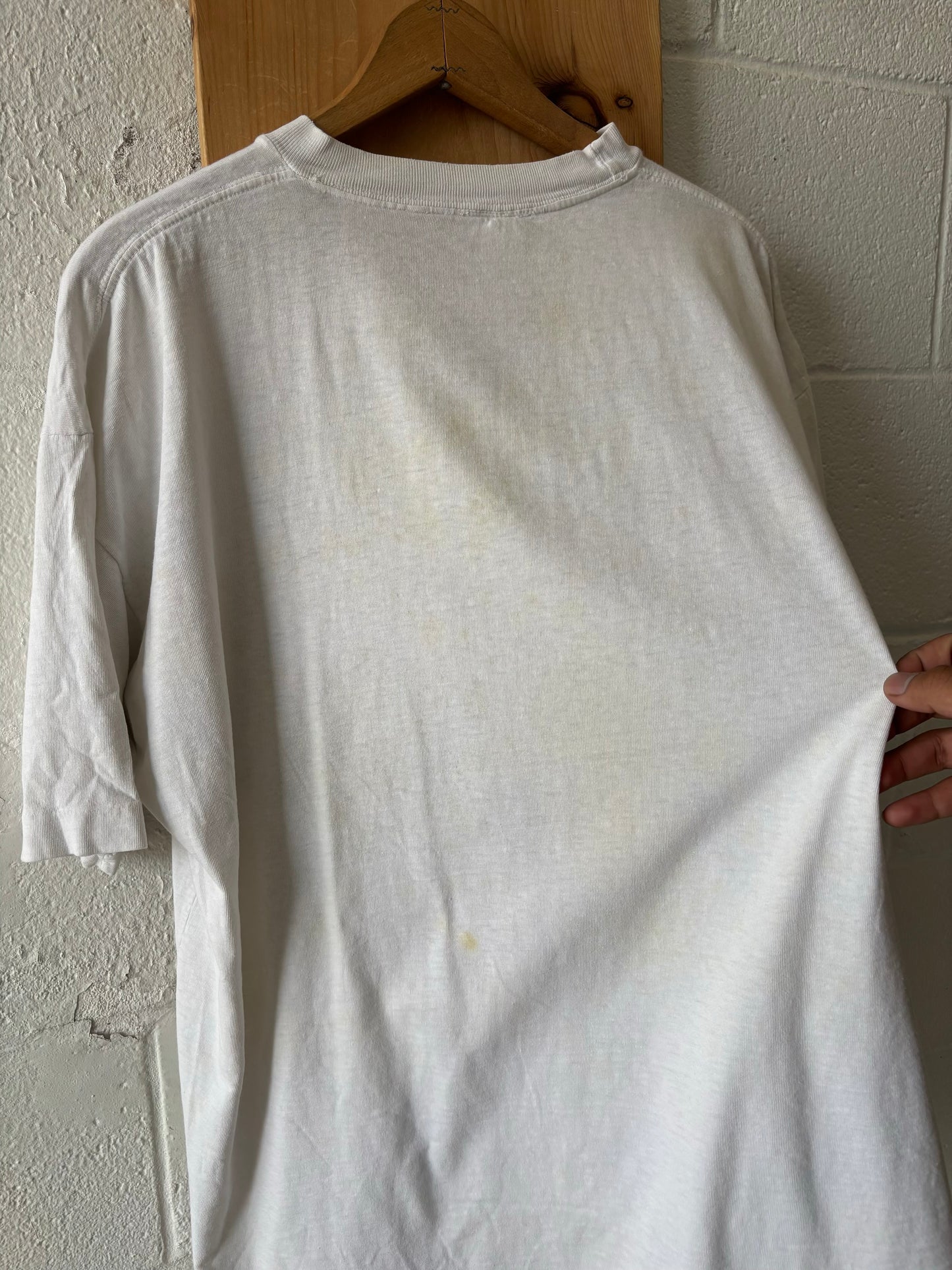 Vtg Single Stitch Worn New York Tee : XL
