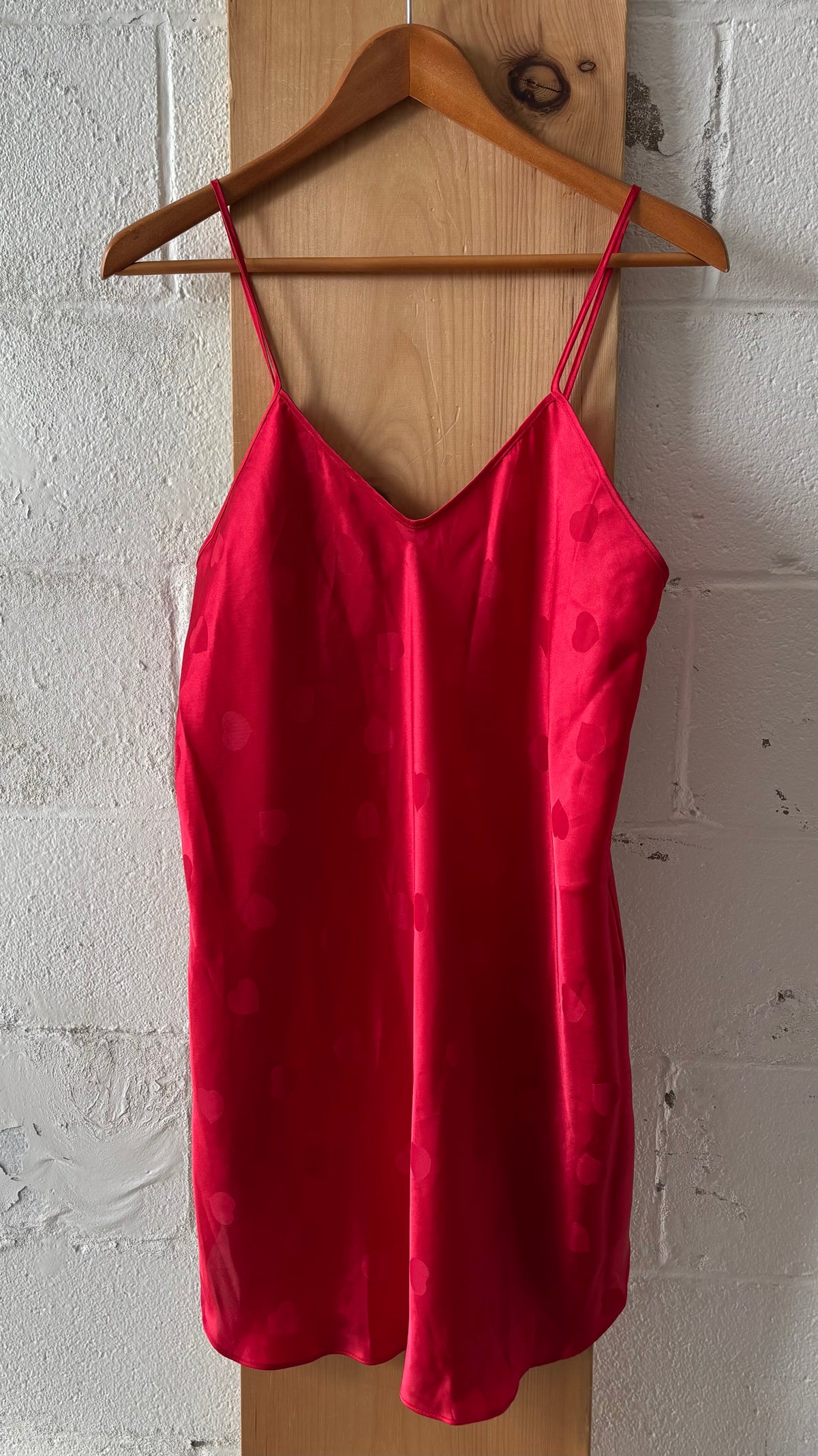 Vtg Red Slip Dress : ~M