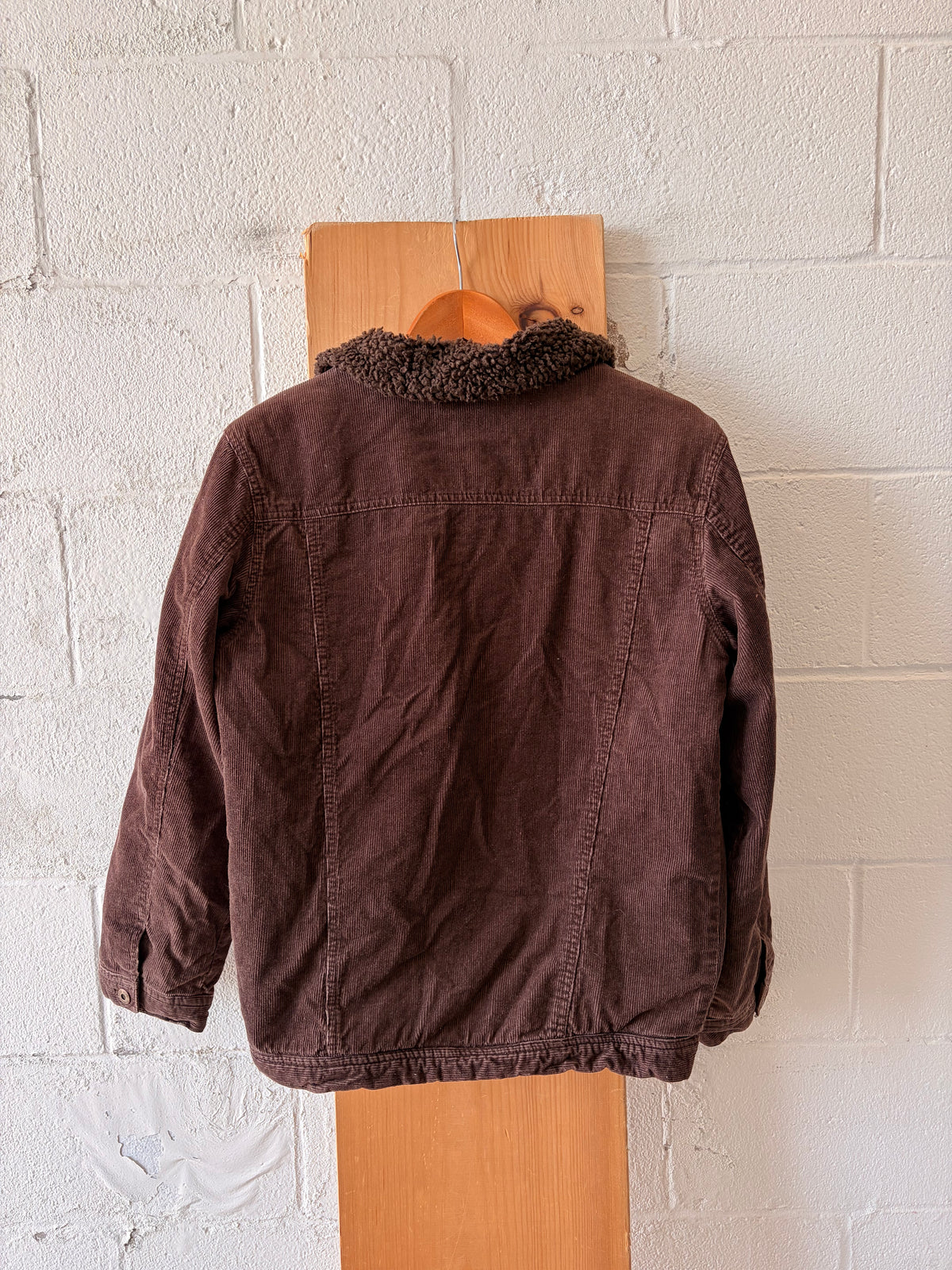 Vtg Faded Glory Sherpa Lined Corduroy Jacket : Youth XL