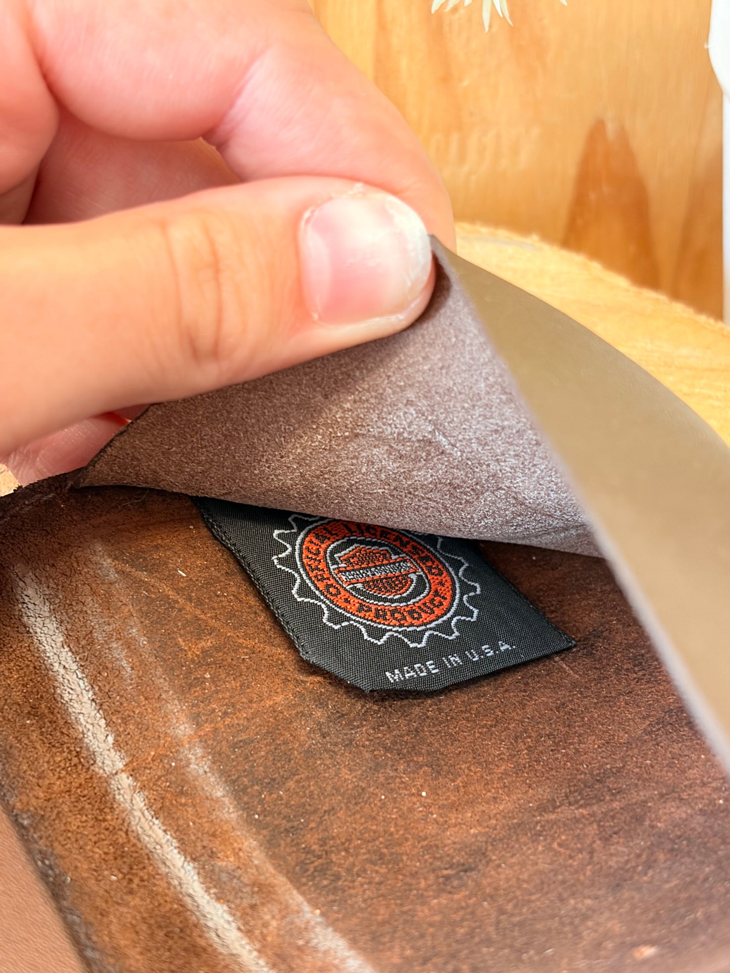 Harley Davidson Leather Wallet / Checkbook