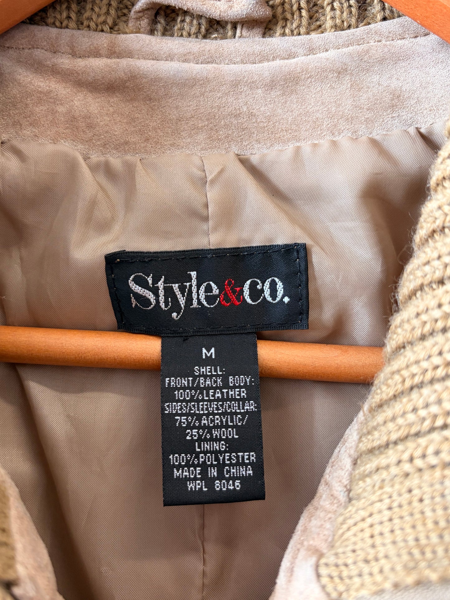 Suede Sweater Jacket : M