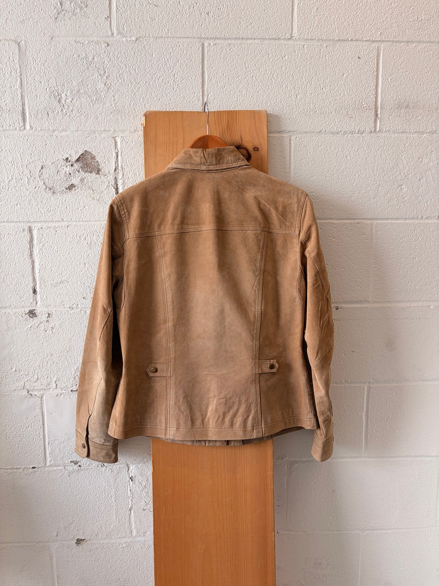 Tan Leather Jacket : M