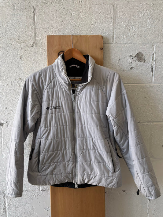 Light Gray Quilted Columbia Jacket : M