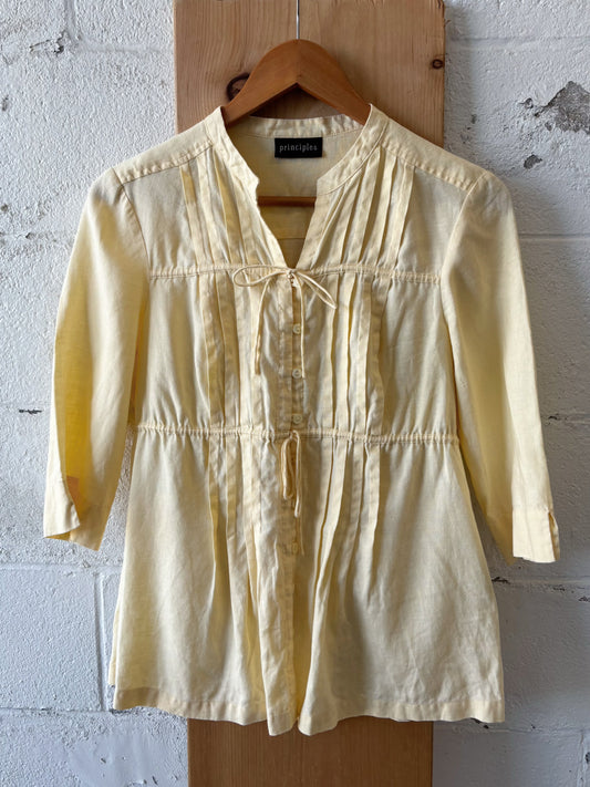 Butter Yellow Long Sleeve Top : M