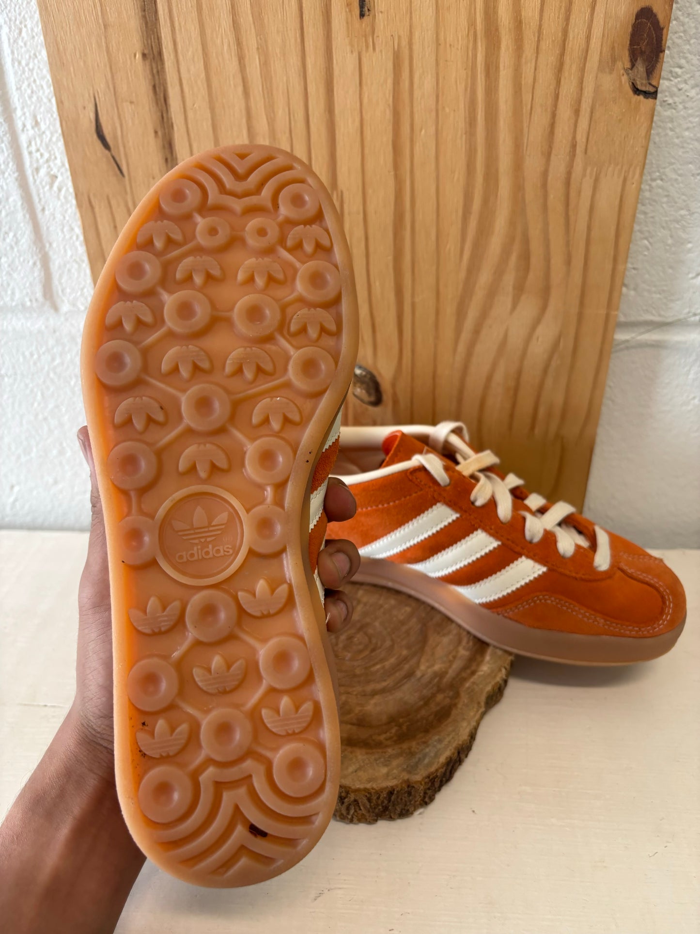 Orange Adidas Gazelles : 5.5 Men’s