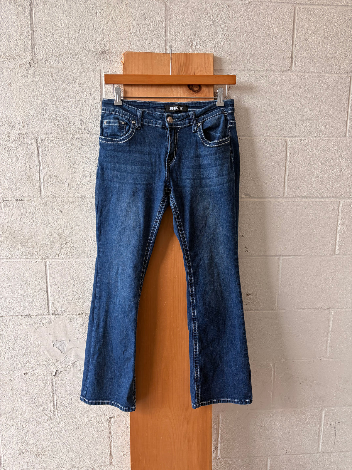 Embellished Dark Wash Sky Jeans : 13/14