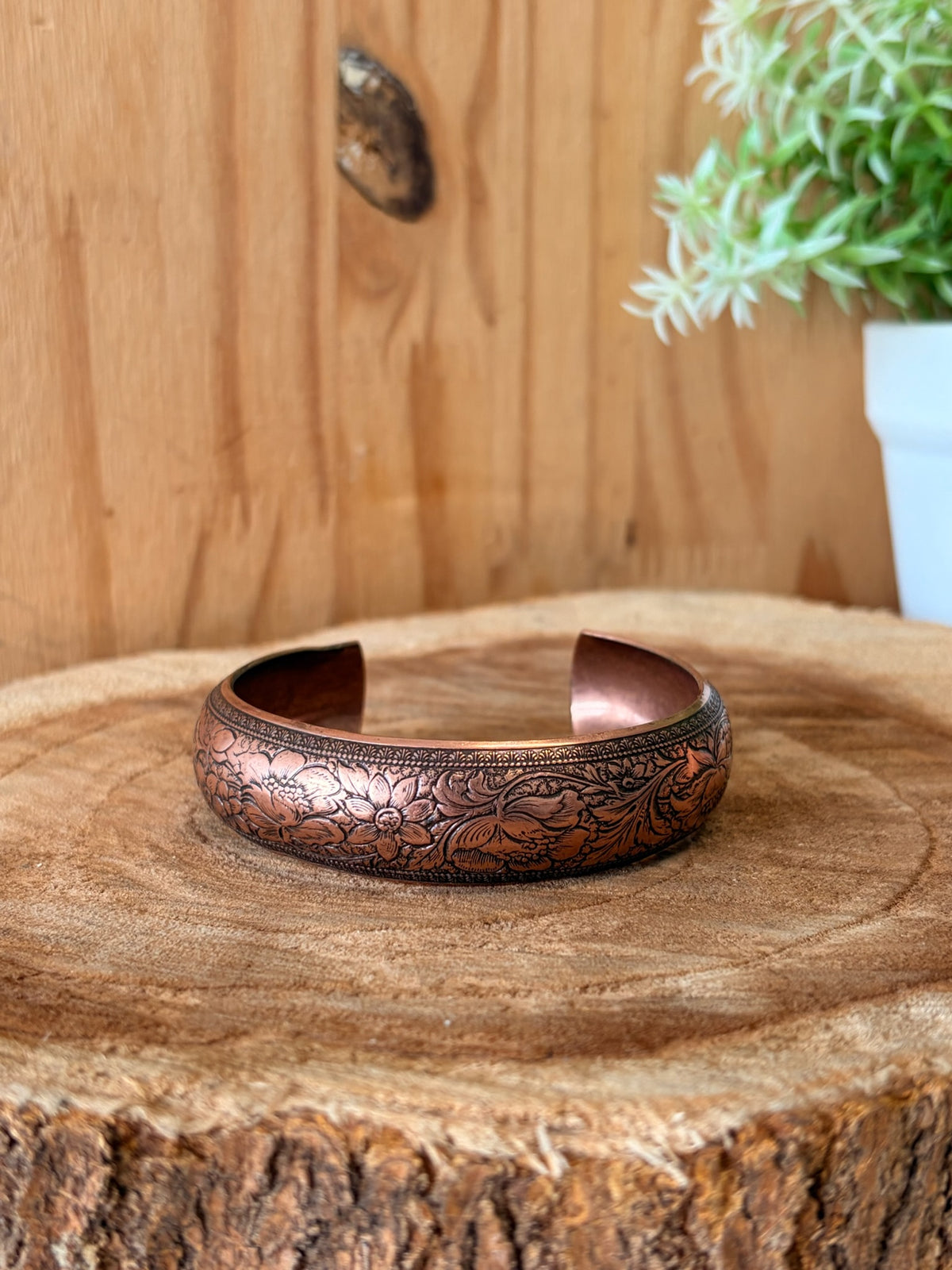 Etched Cuff Bracelet