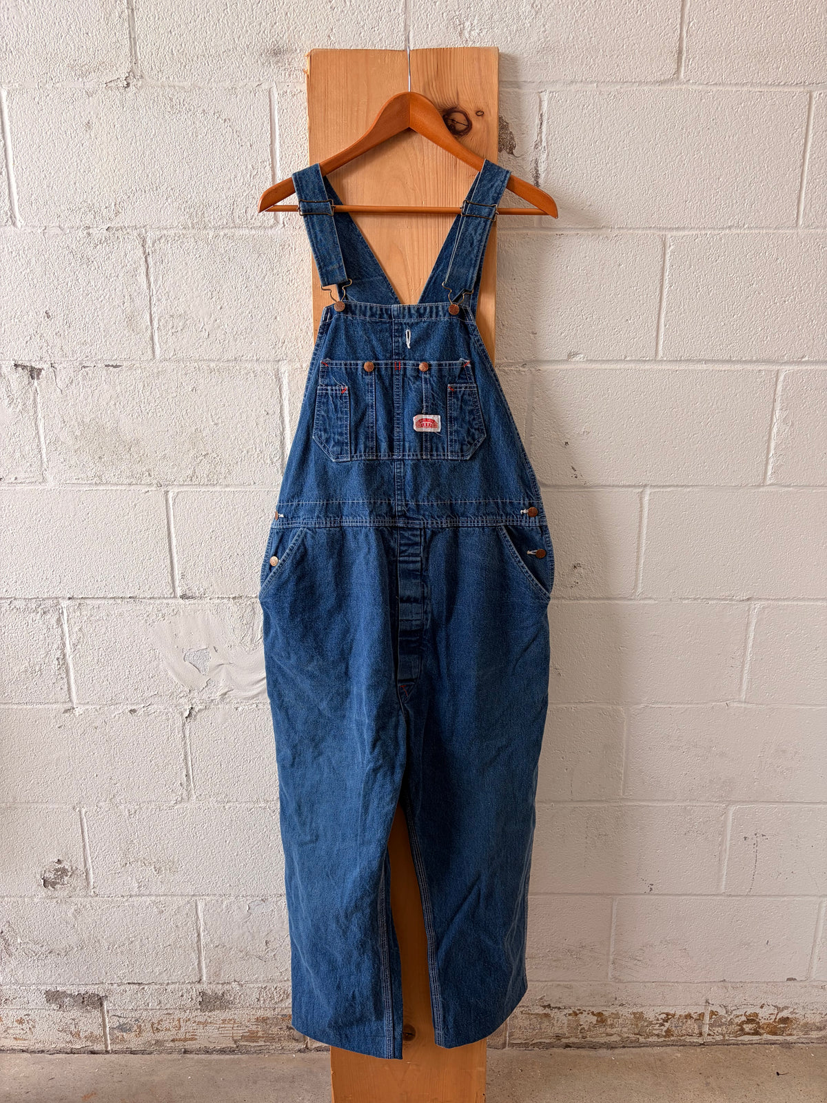 Round House Denim Overalls : 38”W