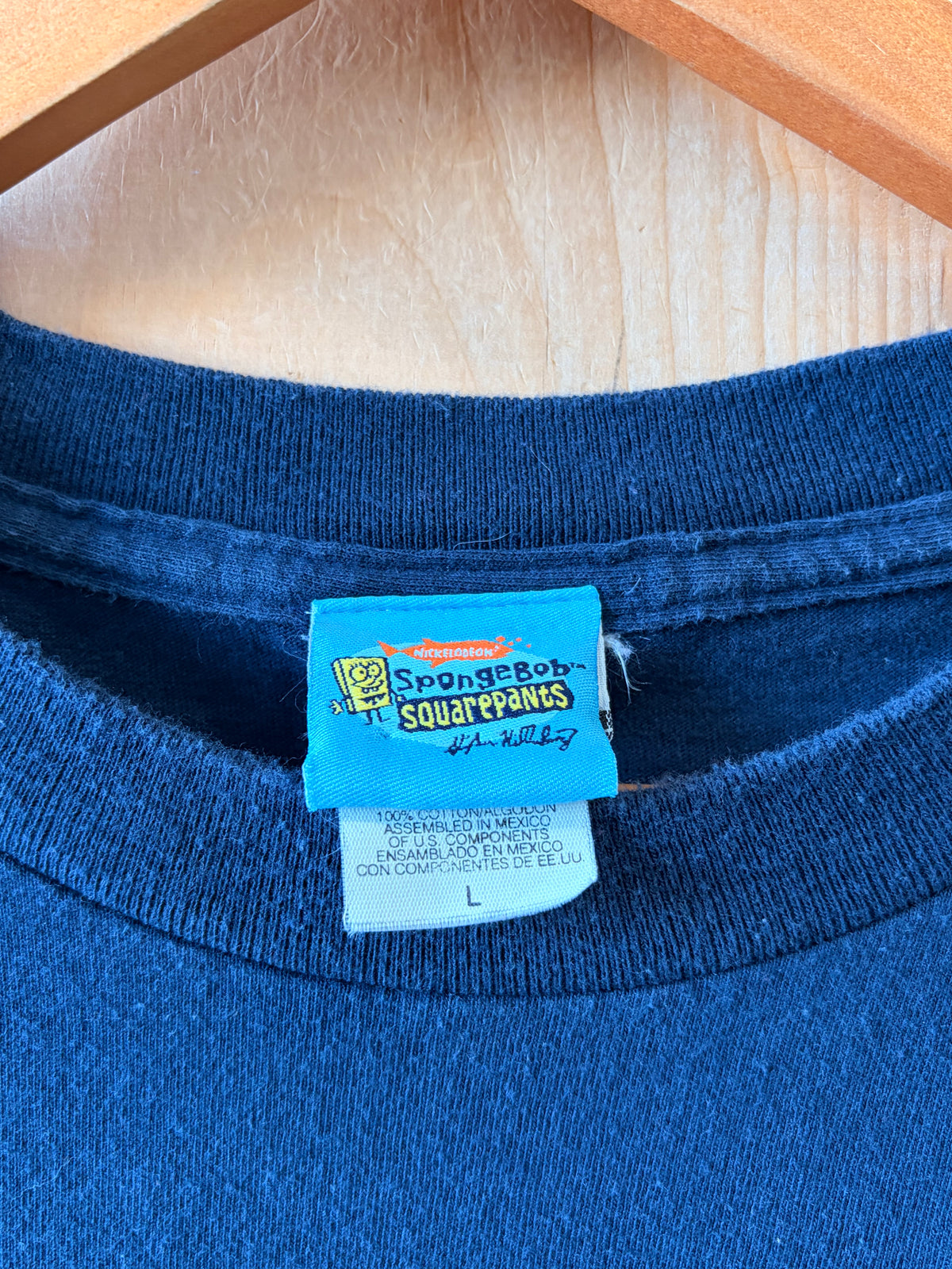 2002 SpongeBob Zapped Pants Tee : L